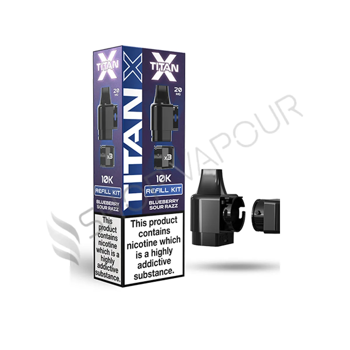 Blueberry Sour Razz Titan X Refill Pack by Titan