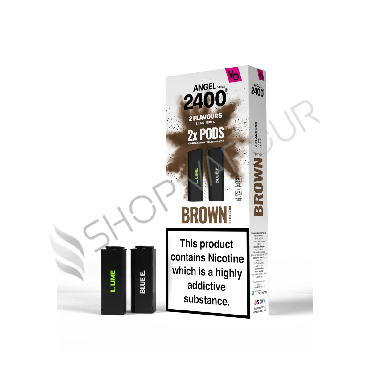 Brown Edition Angel 2400 Prefilled Pods by Vapes Bars