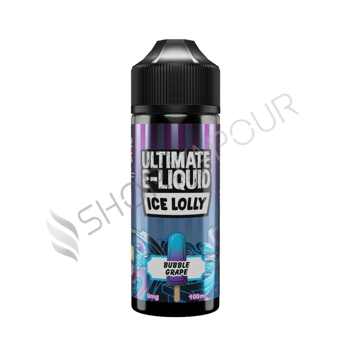 Bubble Grape 100ml Shortfill E-liquid by Ultimate Juice Ice Lolly
