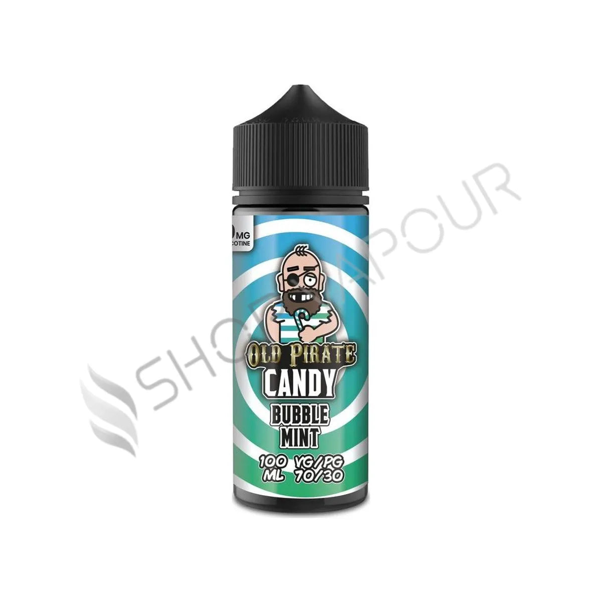 Bubble Mint 100ml Shortfill E-Liquid by Old Pirate Candy