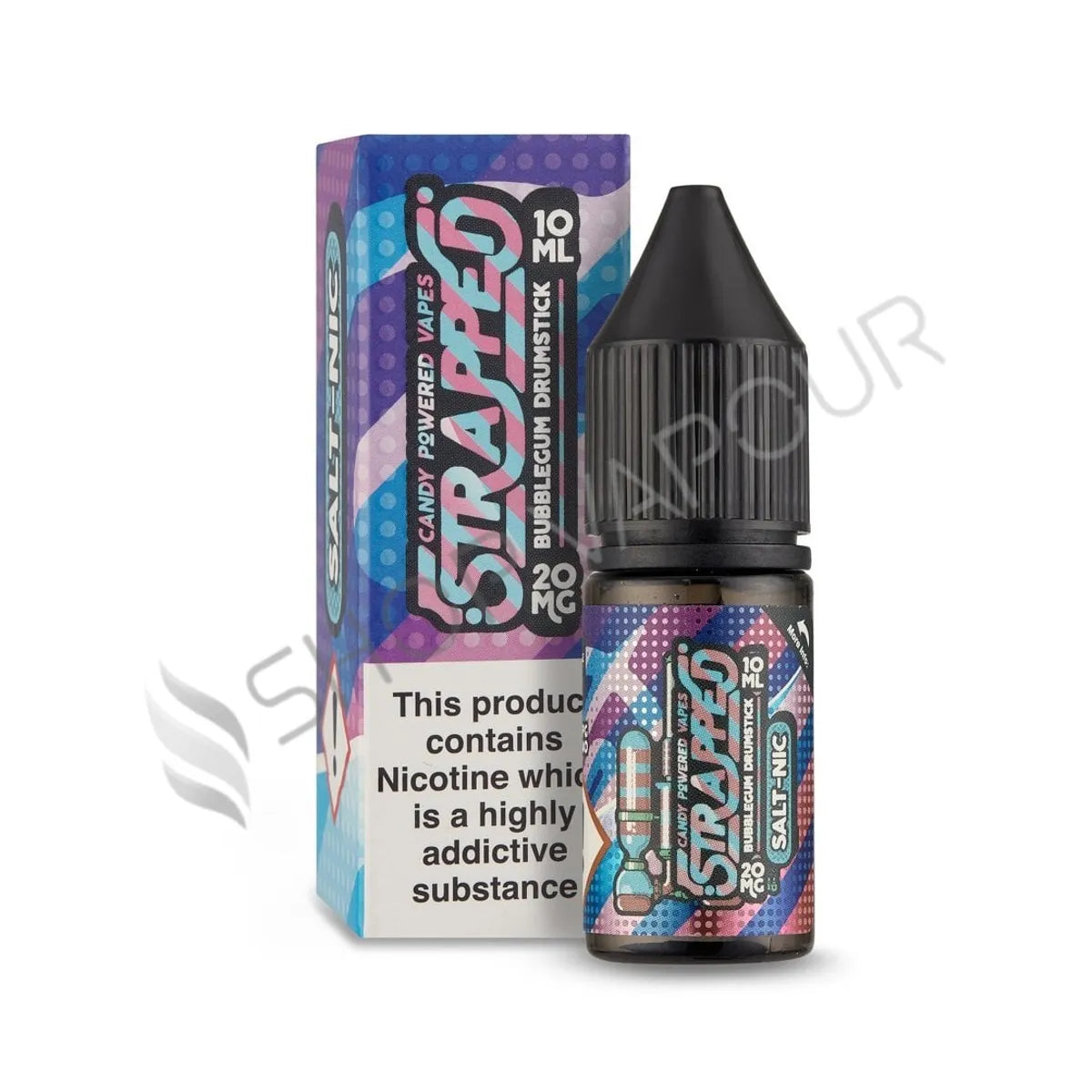 Bubblegum Drumstick Nic Salt E-Liquid by Strapped