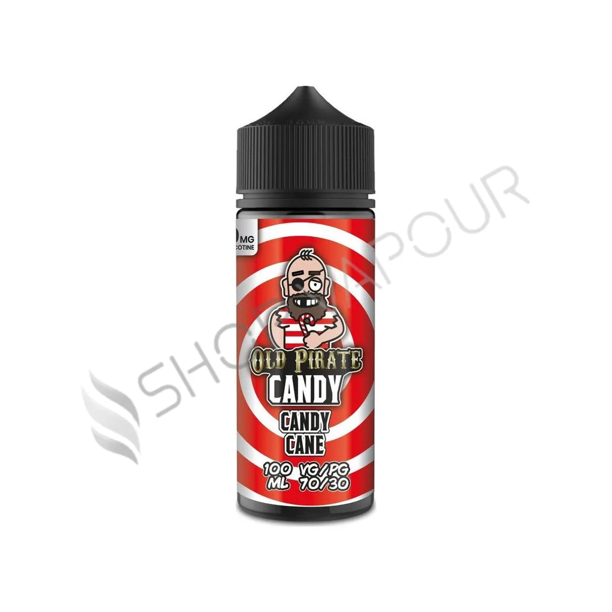 Candy Cane 100ml Shortfill E-Liquid by Old Pirate Candy