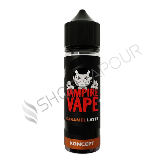 Caramel Latte 50ml Shortfill E-liquid by Vampire Vape Koncept