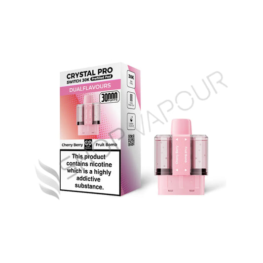 Cherry Berry / Fruit Bomb Switch 30K Prefilled Pods by Crystal Pro