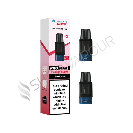 Cherry Berry Pro Max S1 Prefilled Pods by Hayati