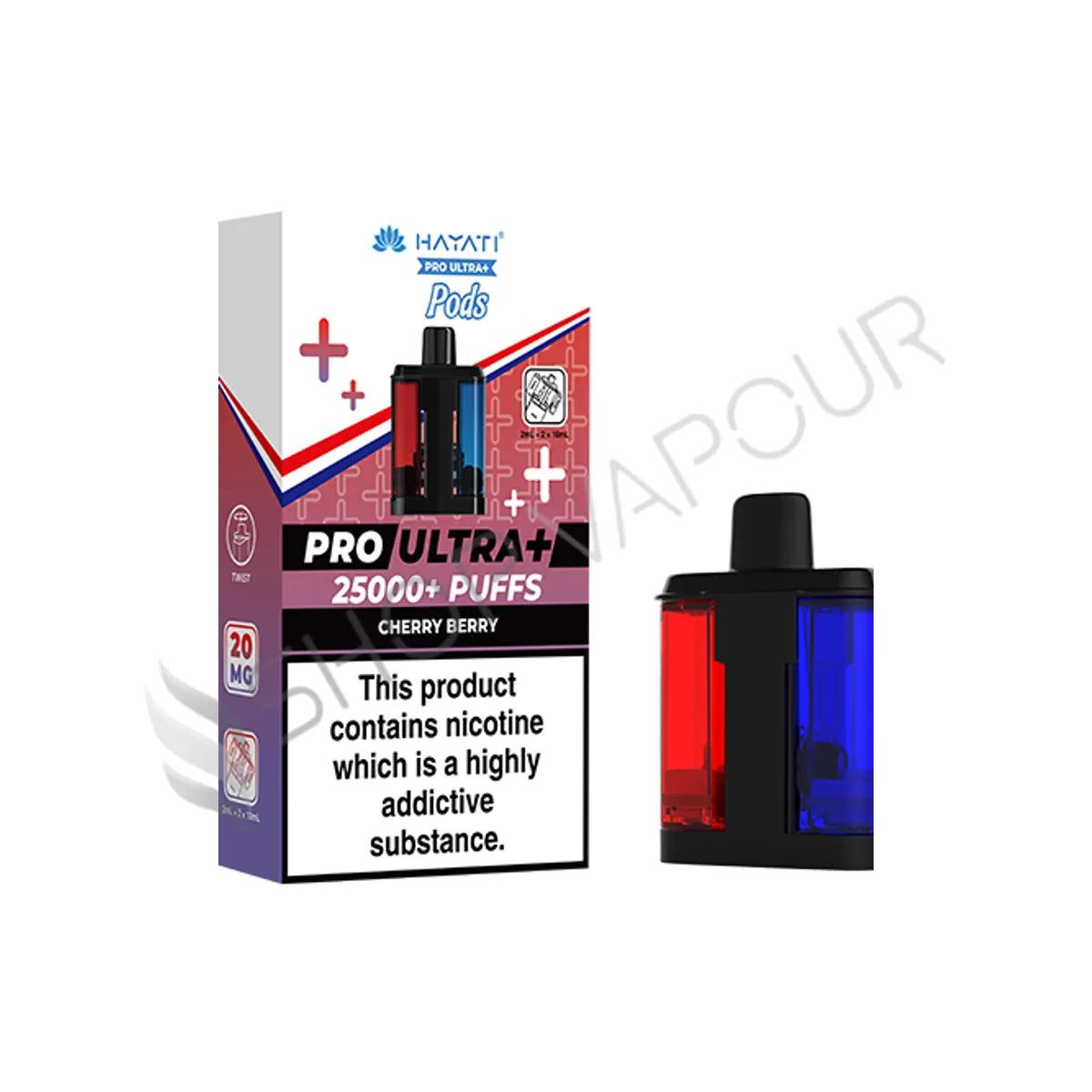 Cherry Berry Pro Ultra Plus 25K Prefilled Pod & Refill by Hayati