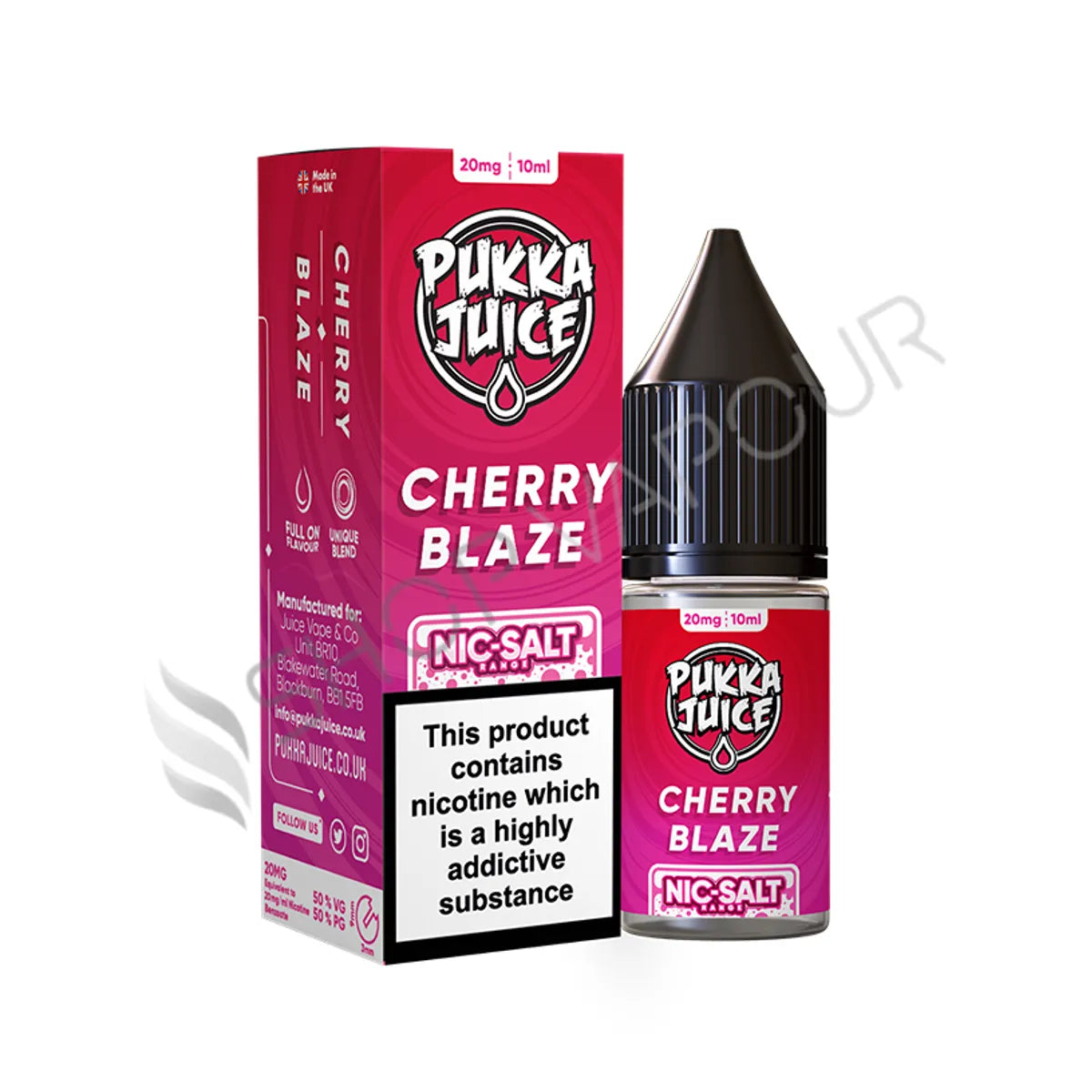 Cherry Blaze Nic Salt E-Liquid by Pukka Juice