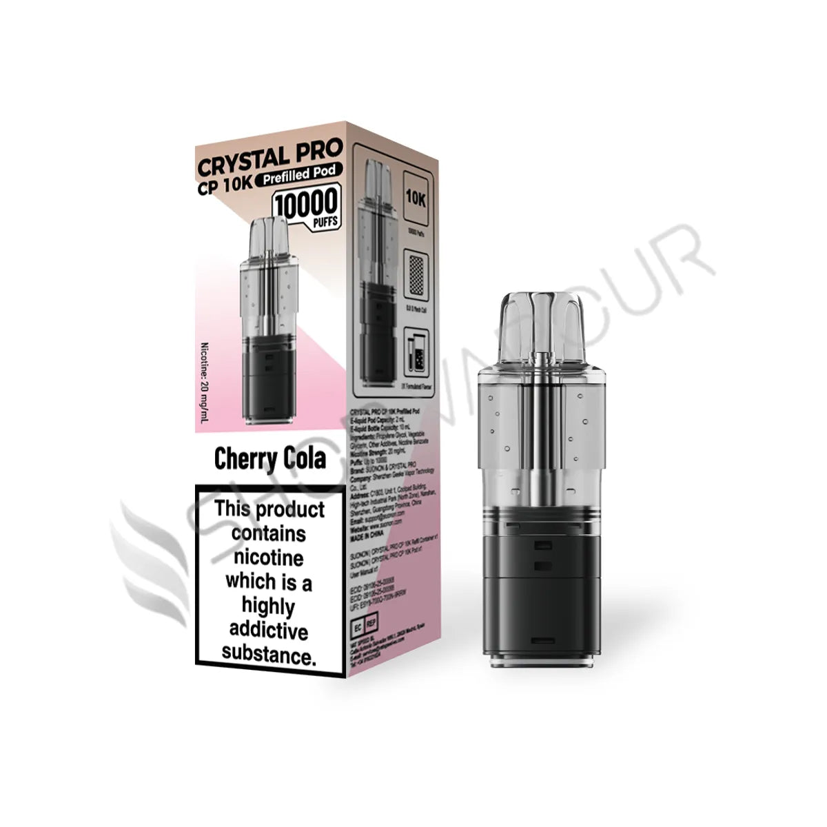 Cherry Cola CP 10K Prefilled Pod & Refill by Crystal Pro