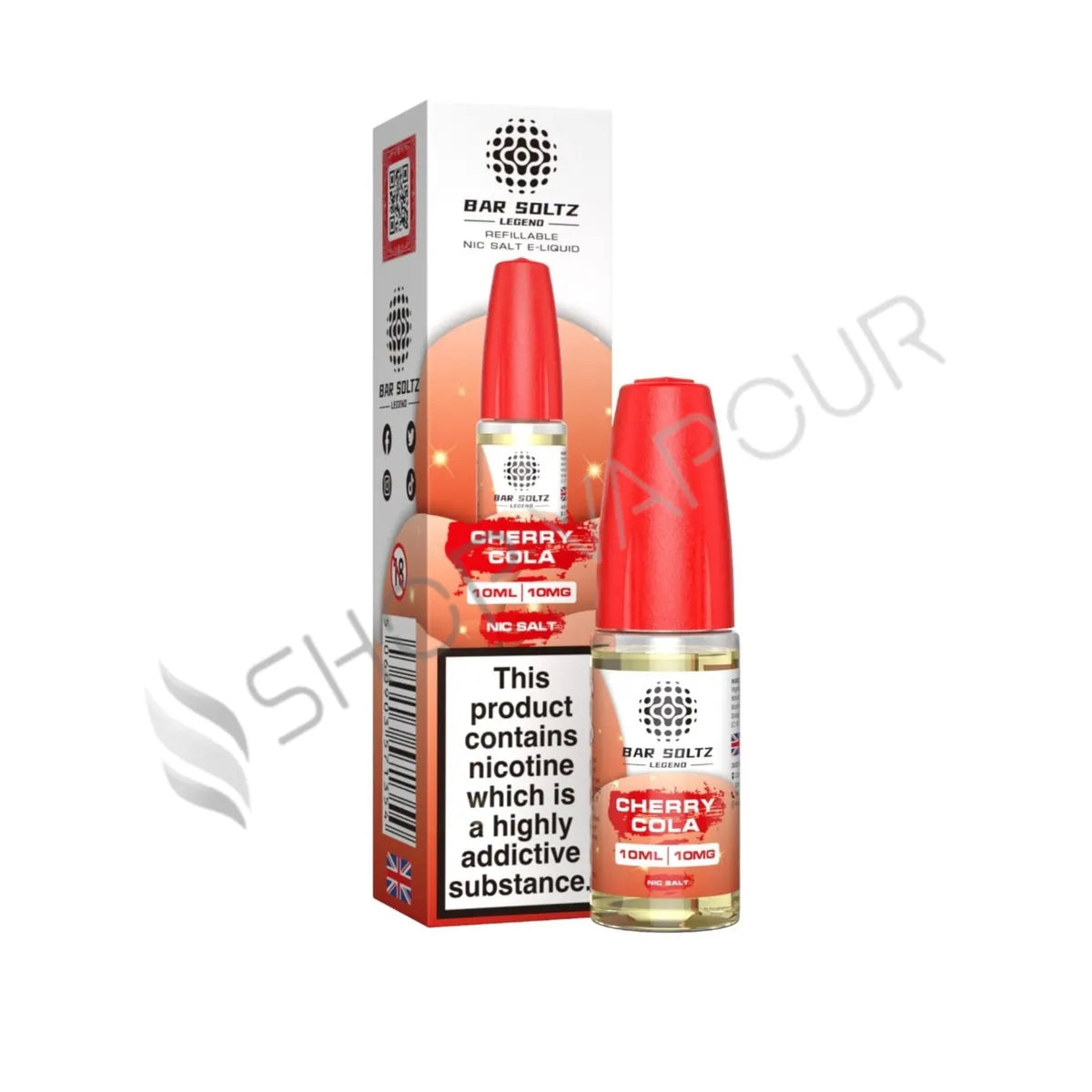 Cherry Cola Nic Salt E-Liquid by Bar Soltz Legend