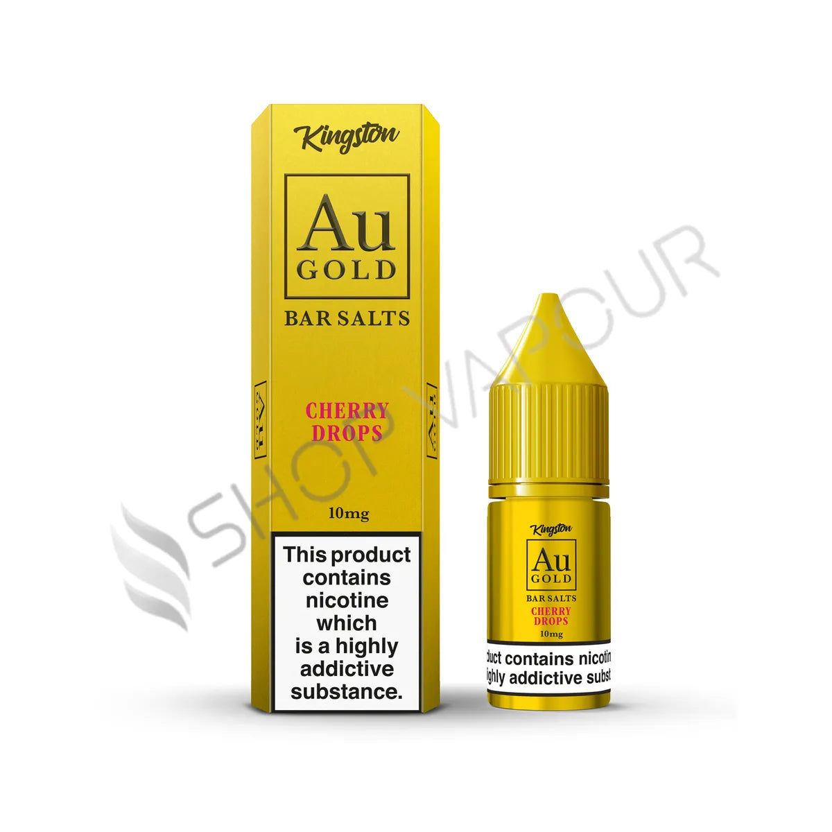 Cherry Drops Nic Salt E-Liquid by Kingston Au Gold