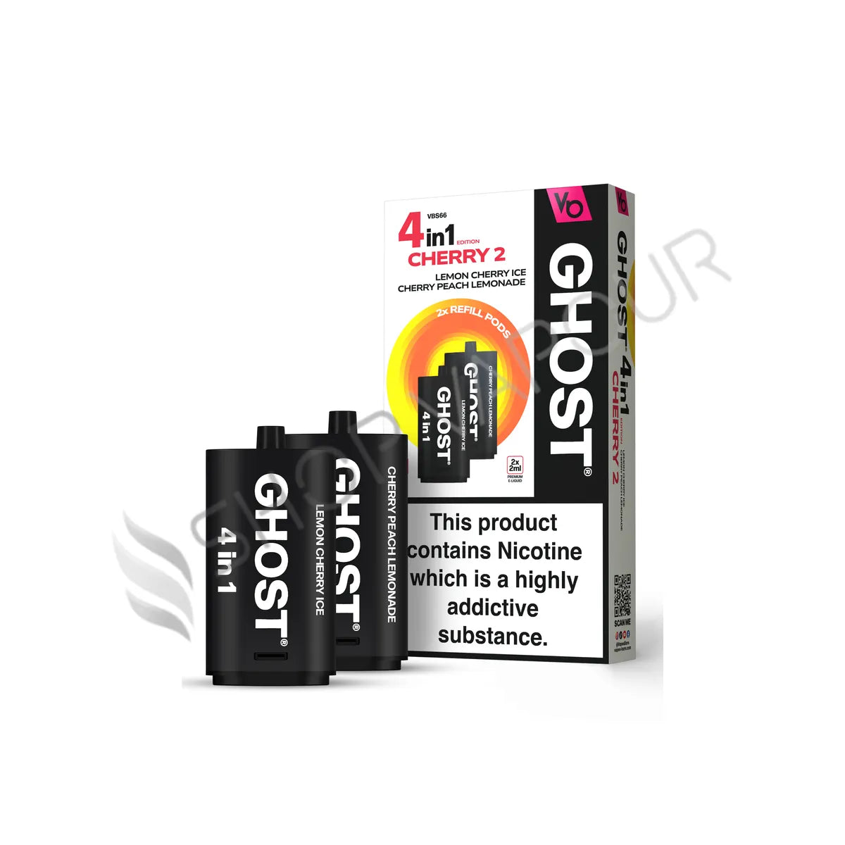 Cherry Edition 2 Ghost 4 in 1 Prefilled Pods by Vapes Bars