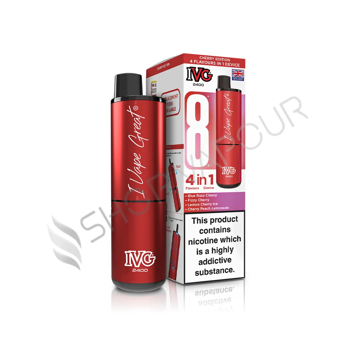 Cherry Edition IVG 2400 Prefilled Pod Kit