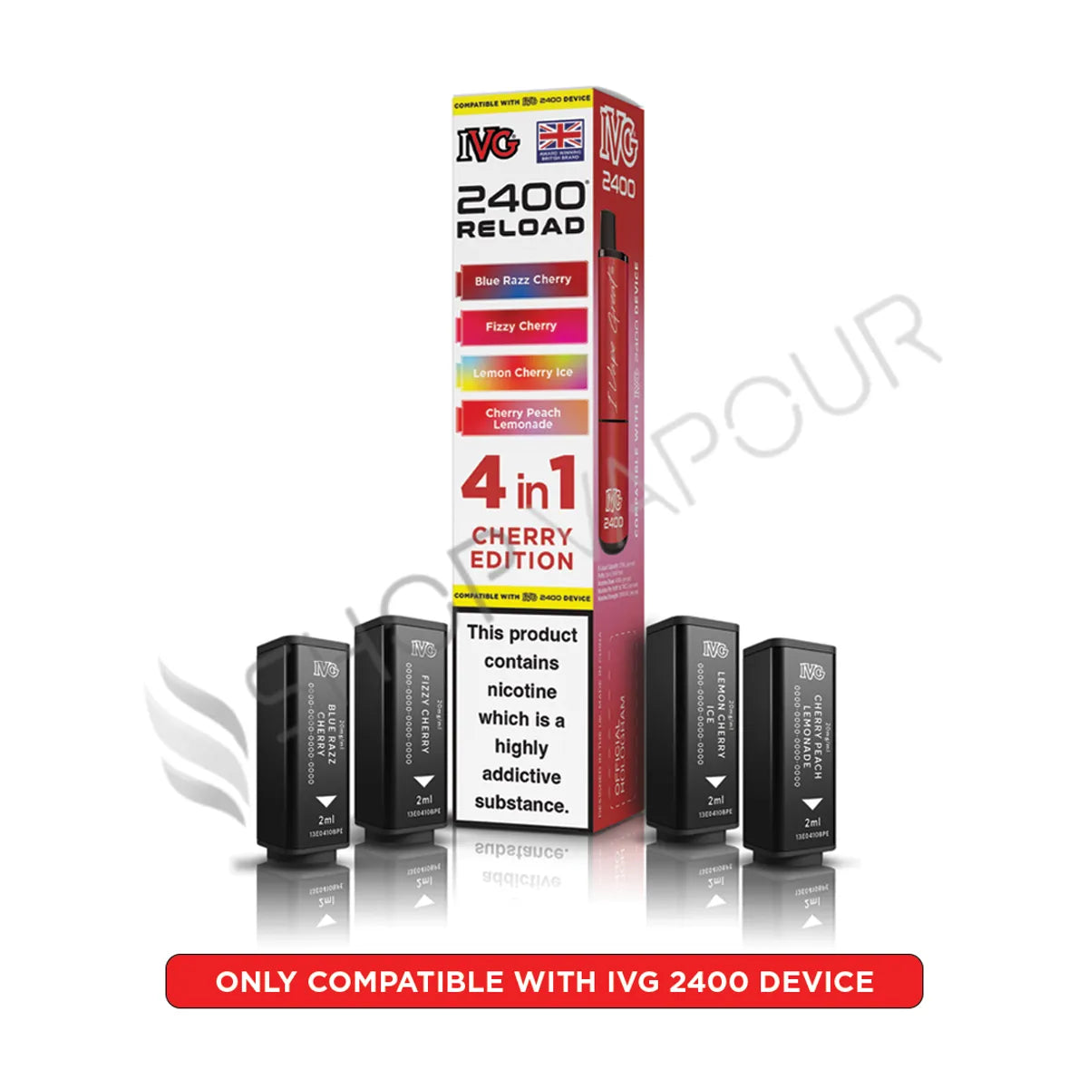 Cherry Edition Reload Prefilled Pods by IVG 2400