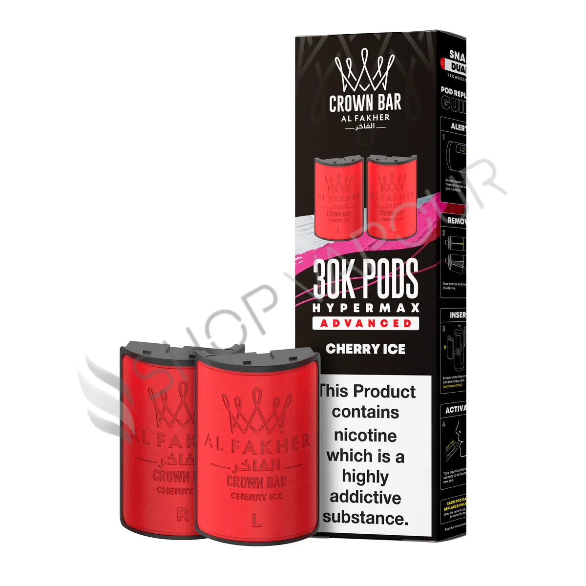 Cherry Ice 30K Hypermax Prefilled Pod & Refill by Al Fakher