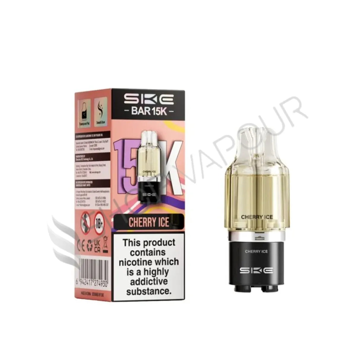 Cherry Ice Bar 15K Prefilled Pod & Refill by SKE