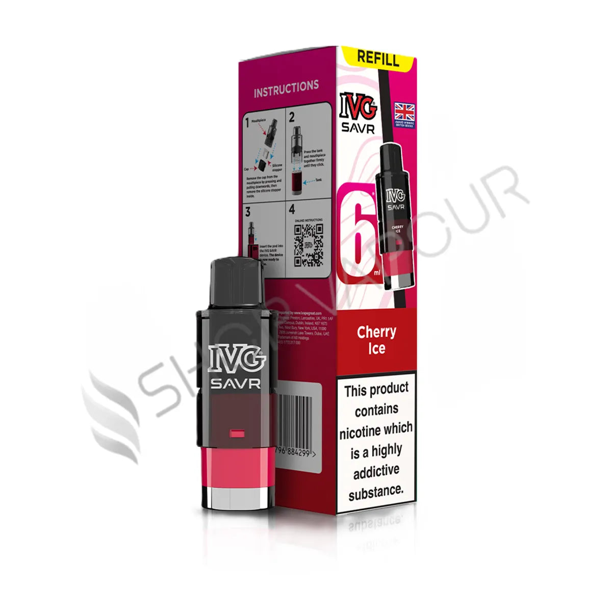 Cherry Ice SAVR Prefilled Pod & Refill by IVG