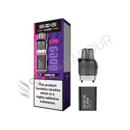 Cherry Ice CL6000 Prefilled Pod & Refill by SKE Crystal