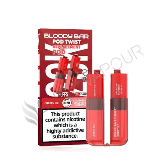 Cherry Ice / Strawberry Raspberry Cherry Ultra Twist 20K Prefilled Pod & Refill by Bloody Bar
