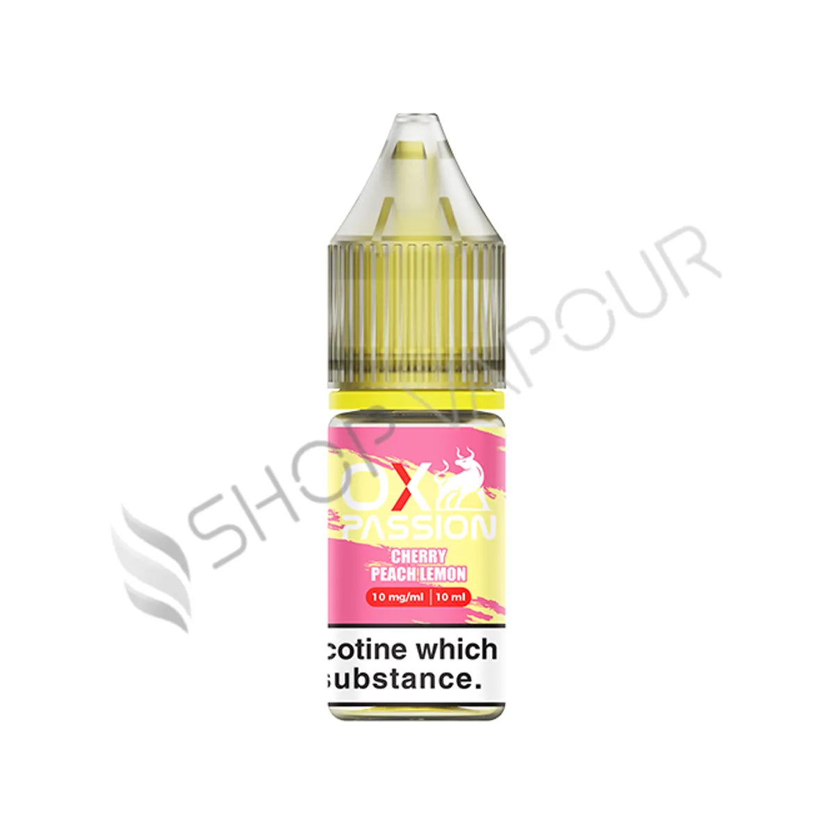 Cherry Peach Lemon Nic Salt E-Liquid by Ox Passion