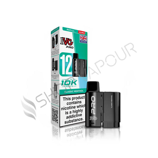 Classic Menthol Pro 12 Prefilled Pod & Refill by IVG