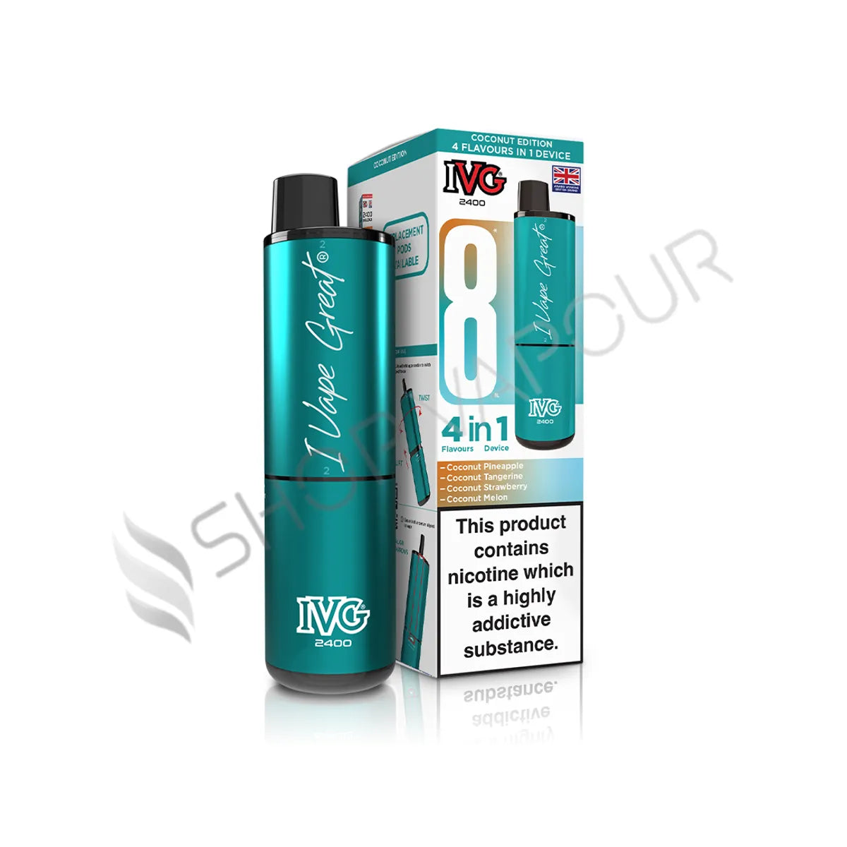 IVG 2400 4 in 1 Prefilled Pod Kit - Coconut Edition