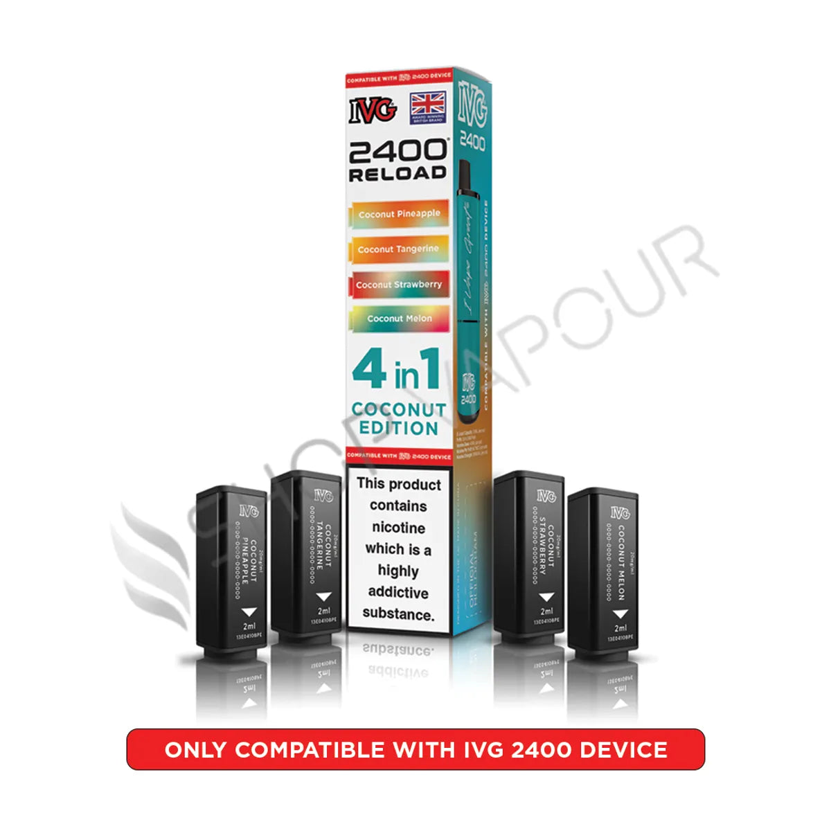Coconut Edition Reload Prefilled Pods by IVG 2400