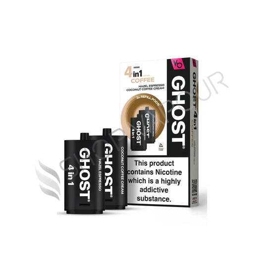 Coffee Edition 1 Ghost 4 in 1 Prefilled Pods by Vapes Bars