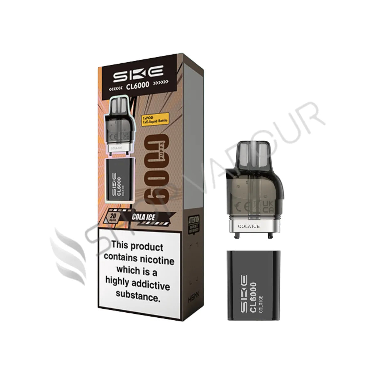 Cola Ice CL6000 Prefilled Pod & Refill by SKE Crystal
