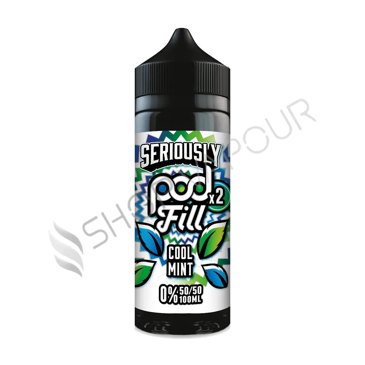 Cool Mint 100ml Shortfill E-Liquid by Seriously Pod Fill X2