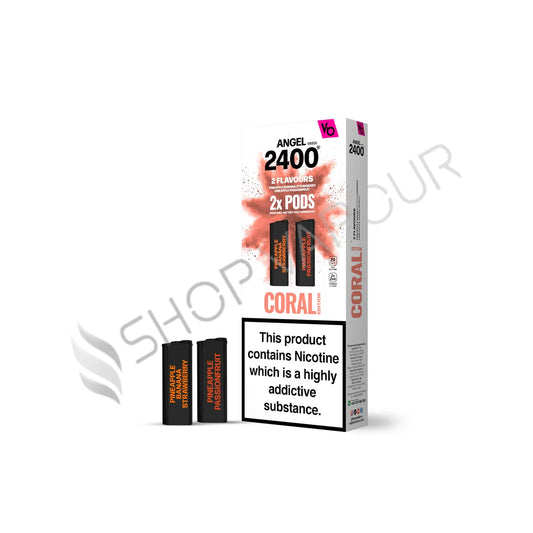 Coral Edition Angel 2400 Prefilled Pods by Vapes Bars