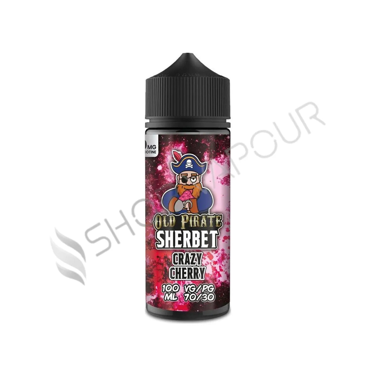 Crazy Cherry 100ml Shortfill E-Liquid by Old Pirate Sherbet