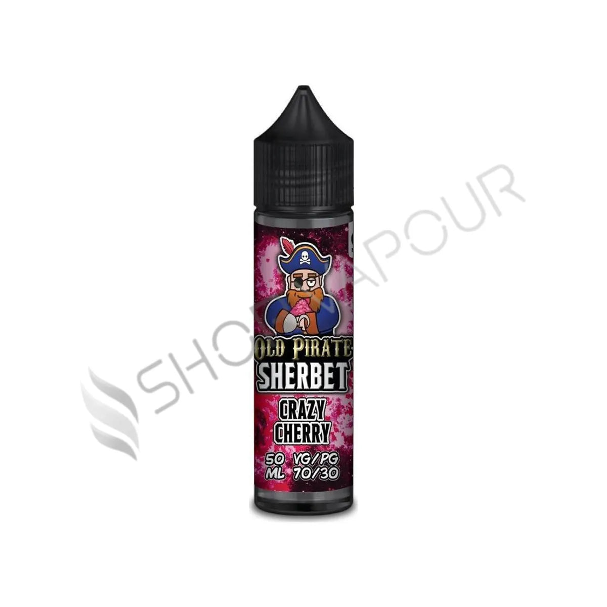 Crazy Cherry 50ml Shortfill E-Liquid by Old Pirate Sherbett