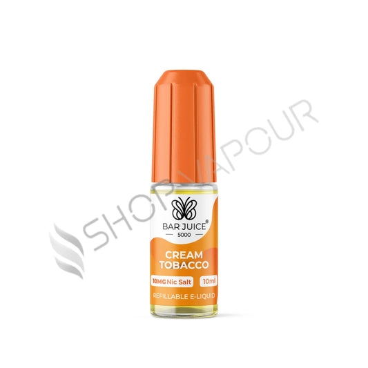 Cream Tobacco Nic Salt E-Liquid by Bar Juice 5000