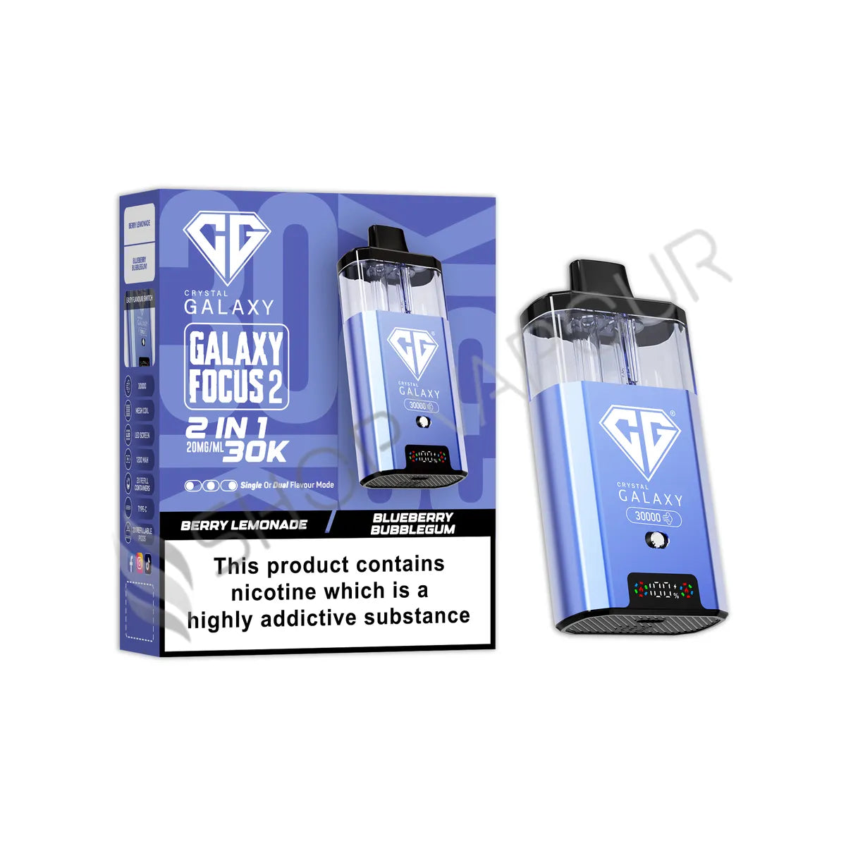 Crystal Galaxy Focus 2 30K Prefilled Pod Kit - Berry Lemonade Blueberry Lemonade