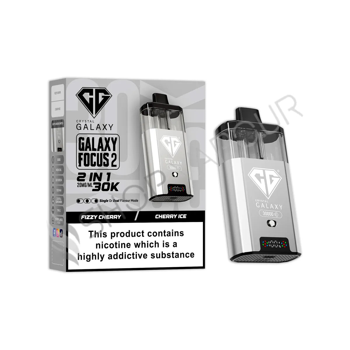 Crystal Galaxy Focus 2 30K Prefilled Pod Kit - Fizzy Cherry Cherry Ice