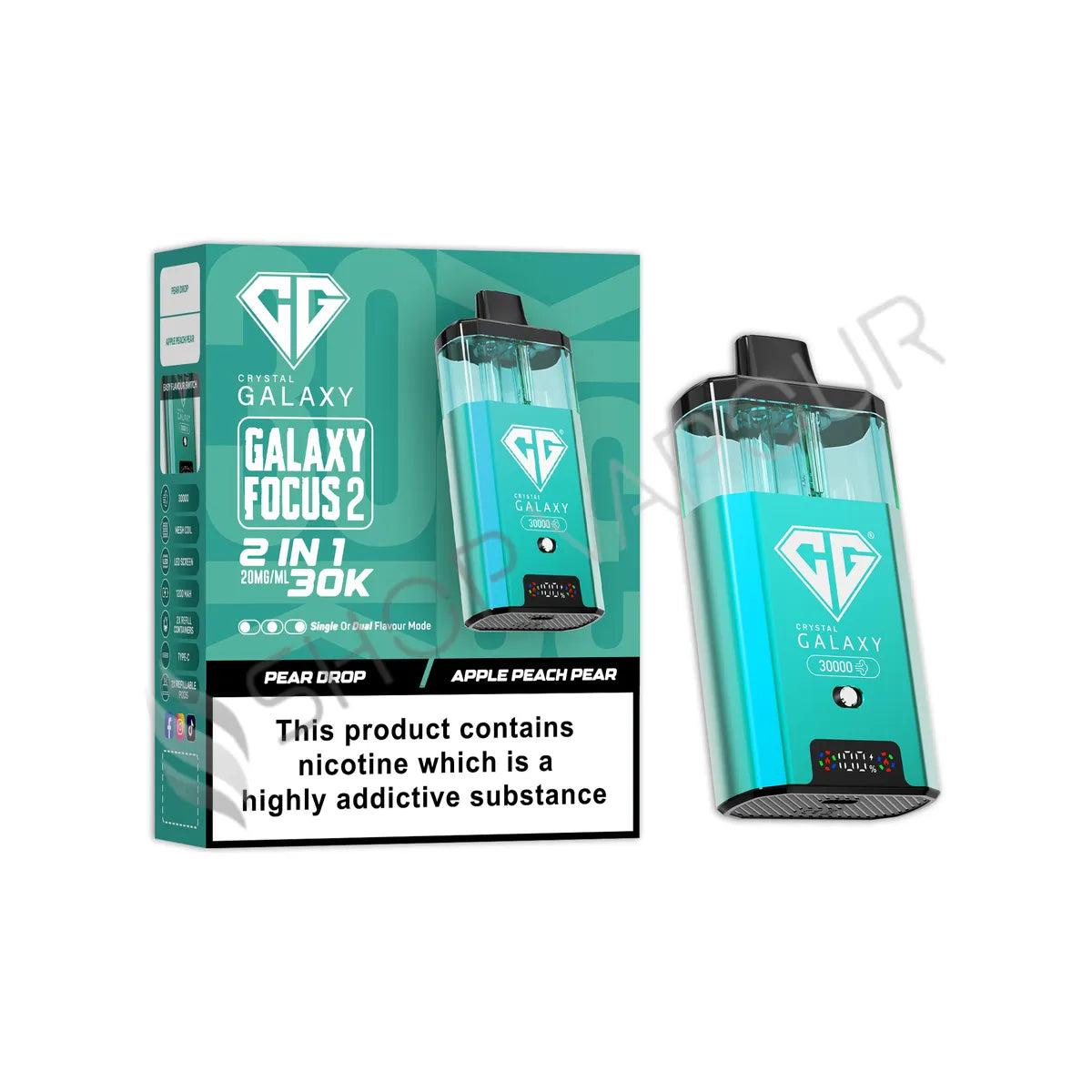 Crystal Galaxy Focus 2 30K Prefilled Pod Kit - Pear Drop Apple Peach Pear