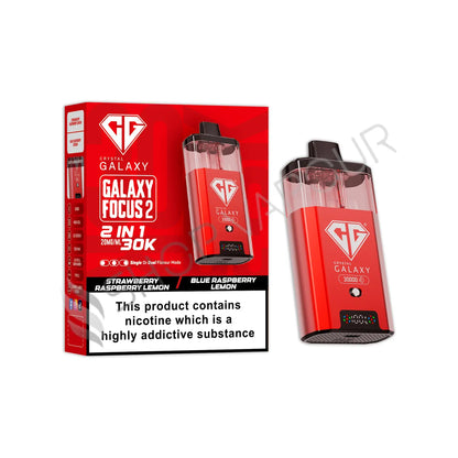 Crystal Galaxy Focus 2 30K Prefilled Pod Kit - Strawberry Raspberry Lemon Blue Raspberry Lemon