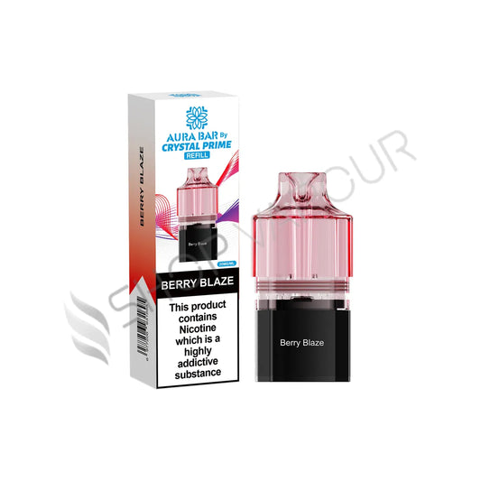 Berry Blaze Aura Bar 10K Prefilled Pod & Refill by Crystal Prime
