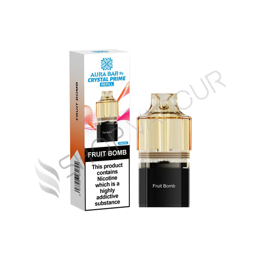 Fruit Bomb Aura Bar 10K Prefilled Pod & Refill by Crystal Prime
