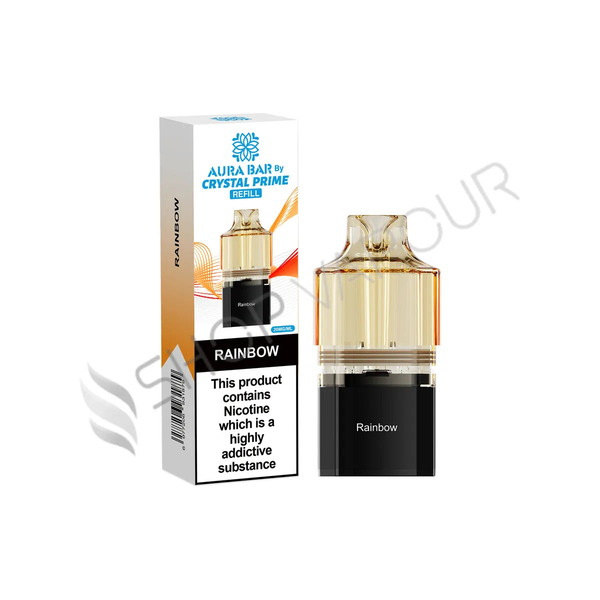 Rainbow Aura Bar 10K Prefilled Pod & Refill by Crystal Prime