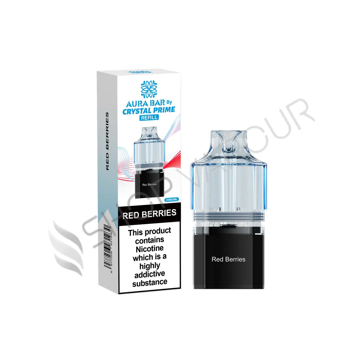 Red Berries Aura Bar 10K Prefilled Pod & Refill by Crystal Prime
