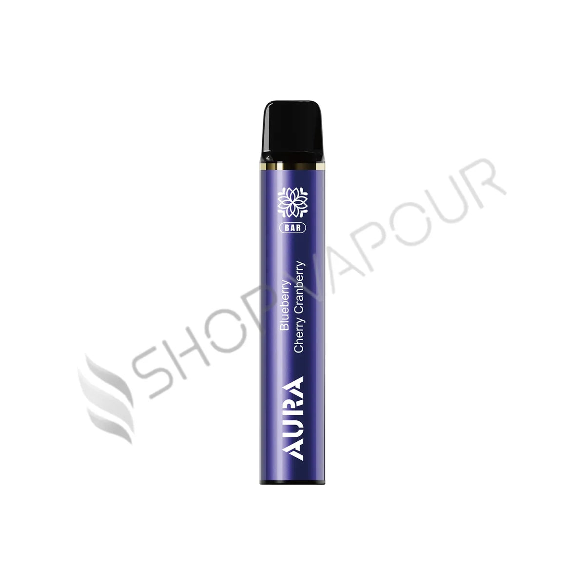 Crystal Prime Aura Bar 600 Puffs Disposable Vape - Pack of 10 - Blueberry Cherry Cranberry