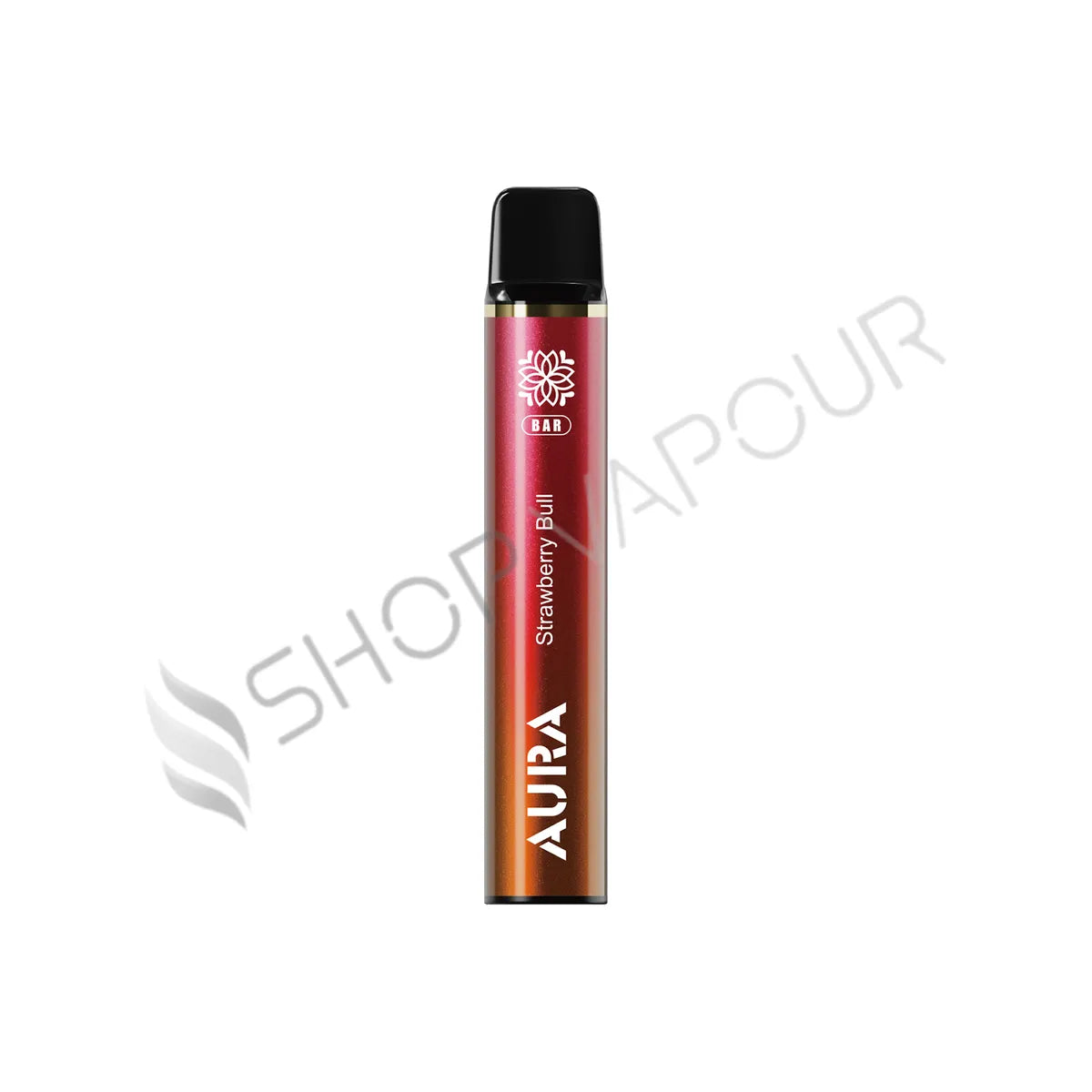 Crystal Prime Aura Bar 600 Puffs Disposable Vape - Pack of 10 - Strawberry Bull