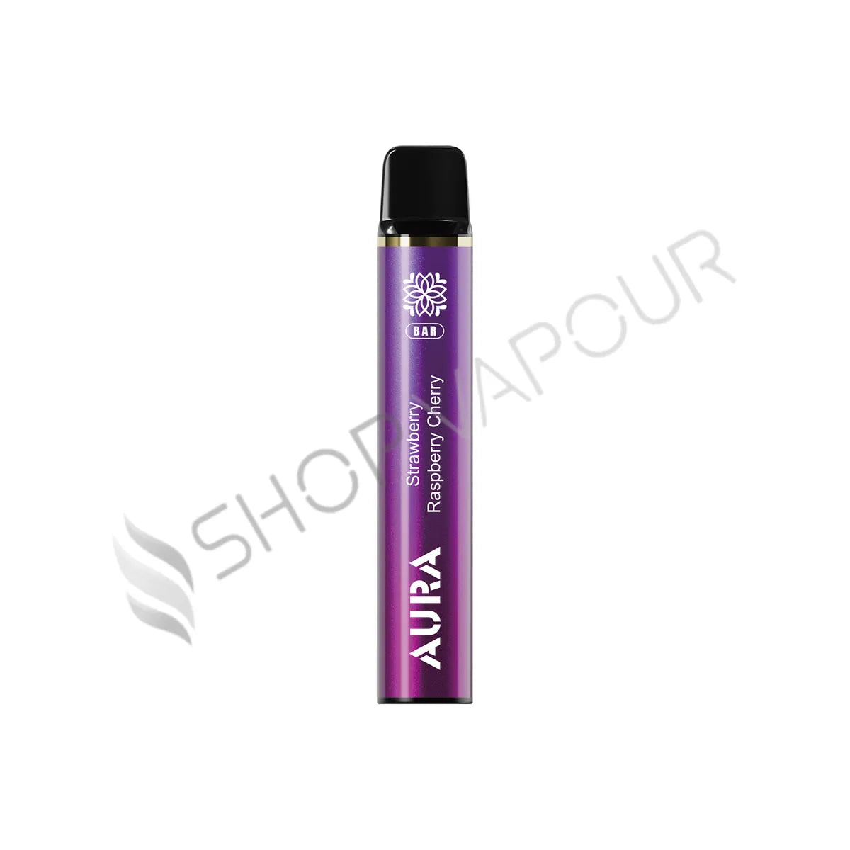 Crystal Prime Aura Bar 600 Puffs Disposable Vape - Pack of 10 - Strawberry Raspberry Cherry