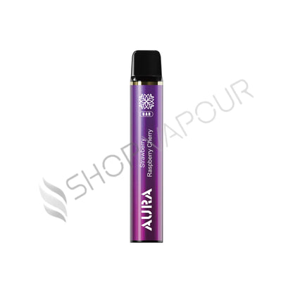Crystal Prime Aura Bar 600 Puffs Disposable Vape - Pack of 10 - Strawberry Raspberry Cherry