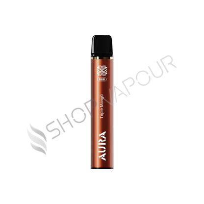 Crystal Prime Aura Bar 600 Puffs Disposable Vape - Pack of 10 - Triple Mango