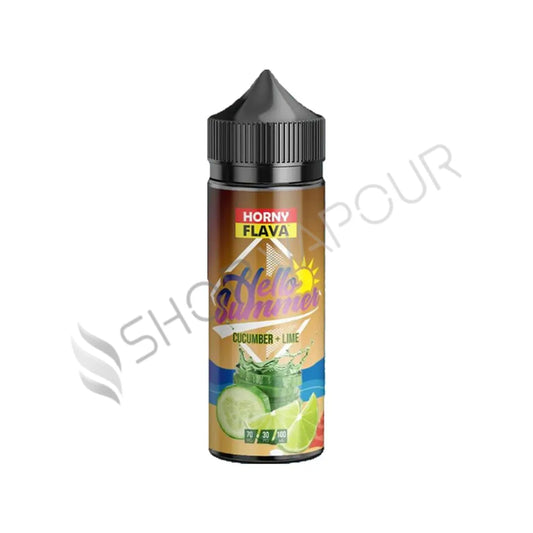 Cucumber & Lime 100ml Shortfill E-Liquid by Horny Flava Summer Edition