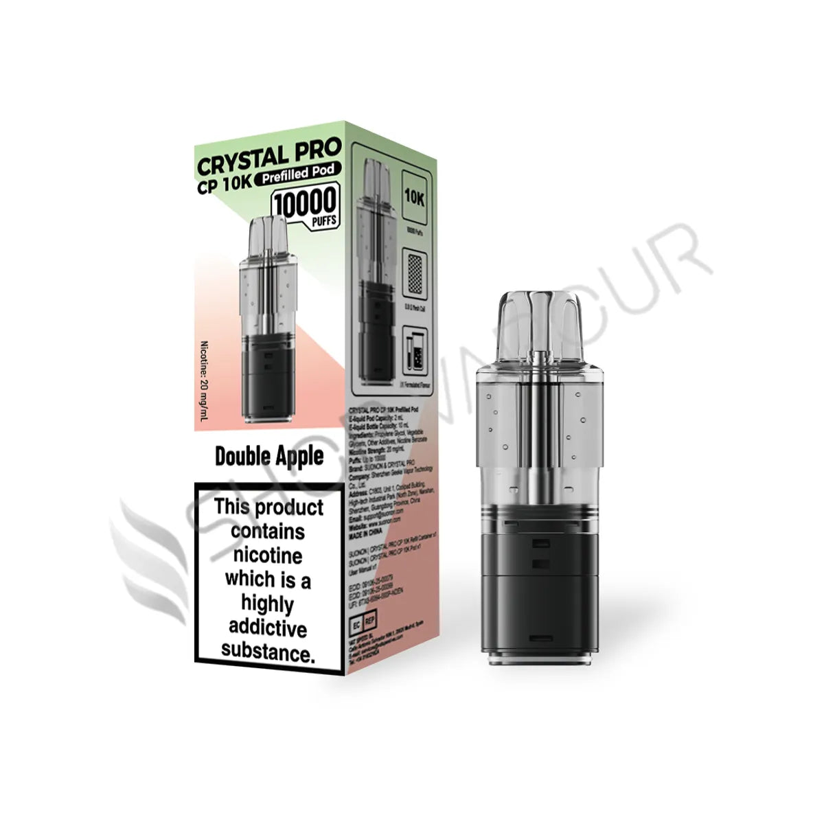 Double Apple CP 10K Prefilled Pod & Refill by Crystal Pro