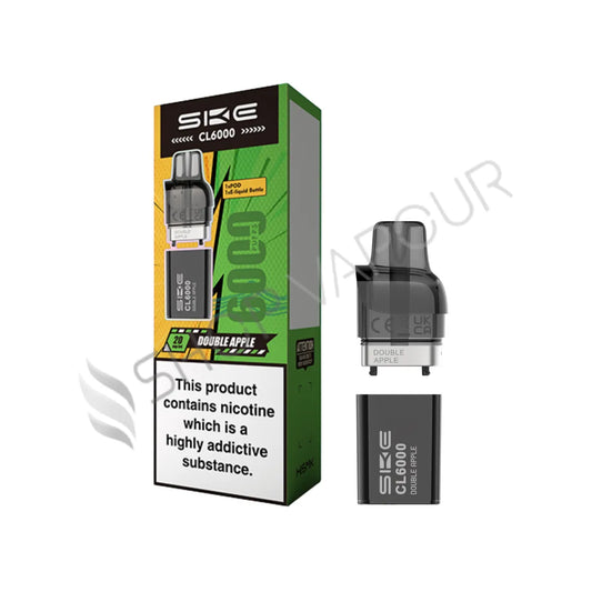 Double Apple CL6000 Prefilled Pod & Refill by SKE Crystal
