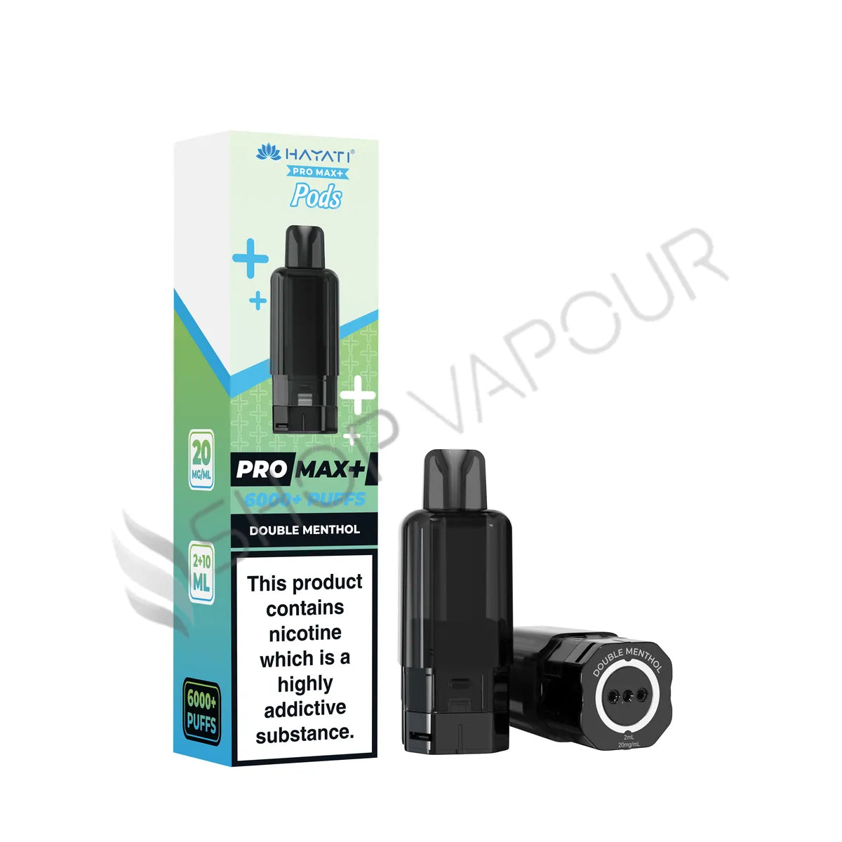 Double Menthol Pro Max Plus 6000 Prefilled Pod & Refill by Hayati